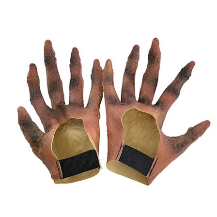 Skumle Halloween-kostymehansker Maskerade Drakter Karakter Monster Djevleklohansker