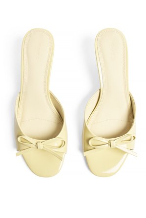 NA-KD Bow Detail High Heels - Højhælede sko - Gul - EU 37