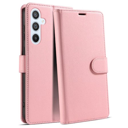 Samsung Galaxy A57 5G RFID Blocking Wallet Cover with Stand - Pink