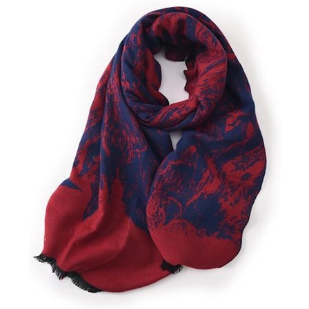 Naisten pitkä, kaksipuolinen, tekokashmirhuivi, lämmin talveksi, 9