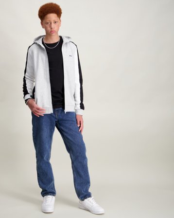 BOSS HOODED CARDIGAN Gris Sweats à capuche Garçon - Kids Brand Store