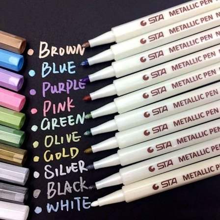 10 Colors Painting Pens for Scrapbooking, DIY Photo Album, Card Making
