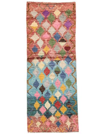 Kilim Inspirowany Mały Moroccan Berber - Afghanistan 78X199 Wełna, Dywan