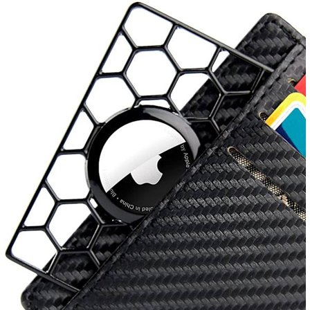 Airtag Holder For Wallet,slim Thin Card Case Holder For Apple Airtag, Credit Card Size Airtag Wallet Card Holder,black