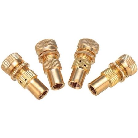 4 stk. Offroad Rust Proof Messing Dæk Deflator GM Dæk Defl