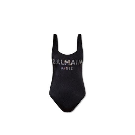 Balmain One-Piece Swimsuit , Zwart , Dames , Maat: S Badpakken