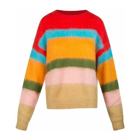 Jucca, J3611122 Sweater Rood, Dames, Maat:M,alpaca,multicolor