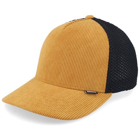Djinns - Beige trucker Caps - Casual Corduroy Mesh Cognac/Black A-Frame Trucker @ Hatstore
