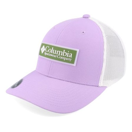 Columbia - Lila trucker Keps - Logo Back Frosted Purple/White Trucker @ Hatstore