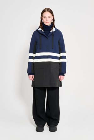 Blackeberg Raincoat Black/Navy/White