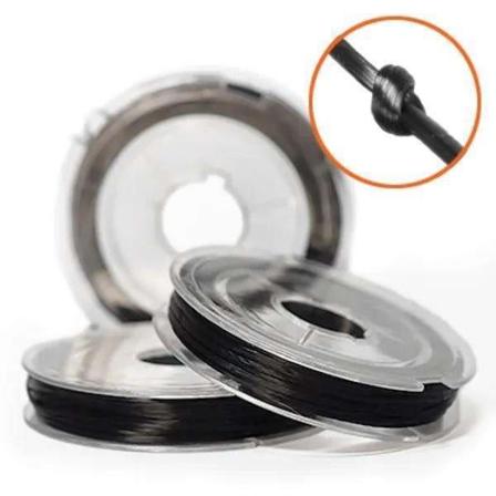 Elastisk fibertråd för smyckestillverkning 0,8mm White