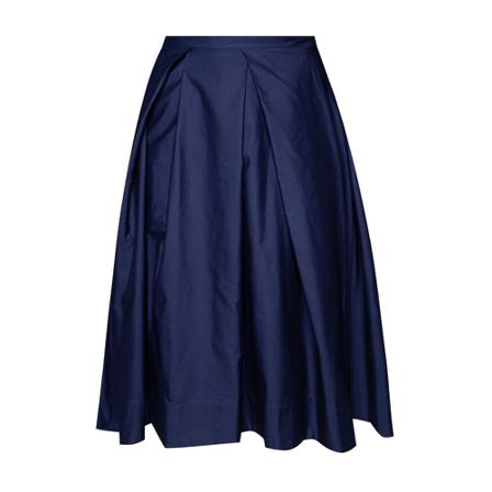 Marni, Rok met plooien Blauw, Dames, Maat:S,Katoen