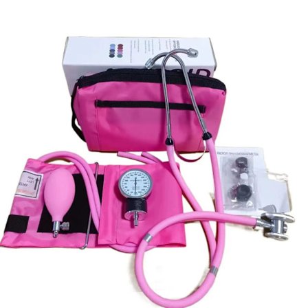 Uusin malli 2025 EMI #305 Pinkki aneroidinen verenpainemittari manuaalinen verenpainemittari aikuisen mansetilla ja kaksoispäisellä 