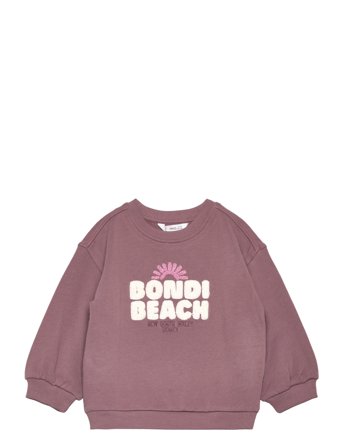Embroidered Message Sweatshirt Pink Mango