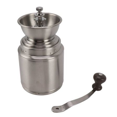 Manuaalinen kahvimylly ruostumattomasta teräksestä, säädettävä jauhatus, irrotettava käsikampimylly kotiin