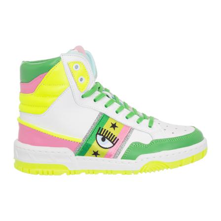 Chiara Ferragni Collection women's Sko high top trainers sneakers Cf-1 Hvid, Dame, Størrelse: 38 EU