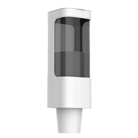 Veggmontert engangsbegerholder papirbegerholder hvit plast