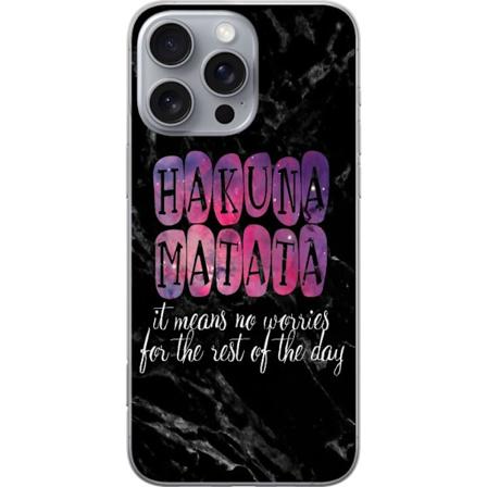 Apple iPhone 16 Pro Max Gennemsigtig cover Hakuna Matata