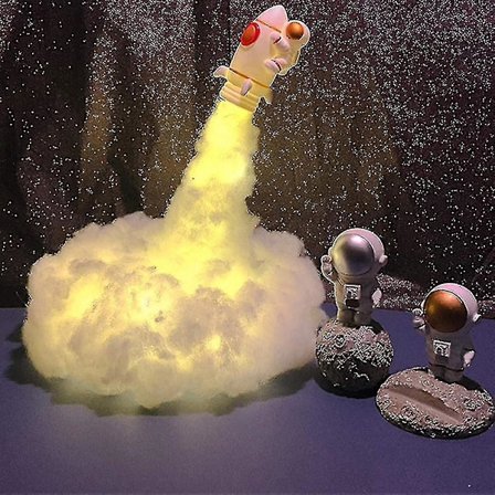 Astronaut Cloud Led Lampe Romdekorasjon for Barnerom Soveromdekorasjon