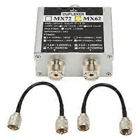 Antennkombiner VHF UHF HF kortvåg 3-bands transitstationskombiner duplexer ( )
