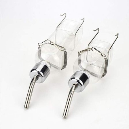 2 Små Vandfontæner til Kaniner, Hamstere og Marsvin - Flaske Pot B