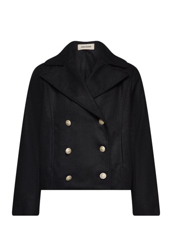 Peacoat Outerwear Jackets & Coats Coats Svart Zadig & Voltaire Kids*Betinget Tilbud