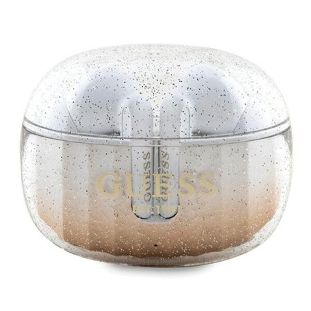 Guess Glitter Gradient TWS Bluetooth-kuulokkeet telakointiasemalla - kultaiset