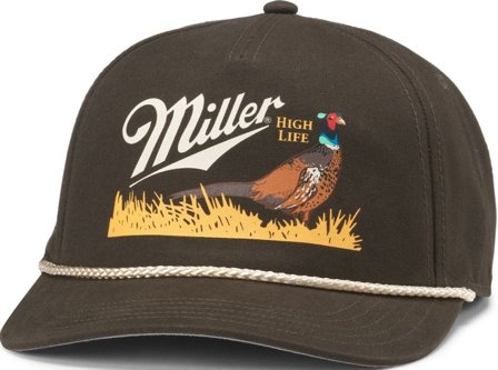 American Needle Miller High Life Canvas Cappy Army Green