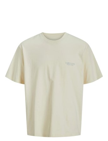 Jorhydra Photo Tee Ss Crew Neck Cream Jack & J S