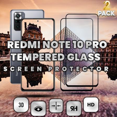 2 Pack Xiaomi Redmi Note 10 Pro - Härdat Glas 9h-super Kvalitet