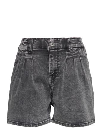 Kmgsaint Chino Pleat Shorts Yokbox Shorts Denim Shorts Svart Kids Only