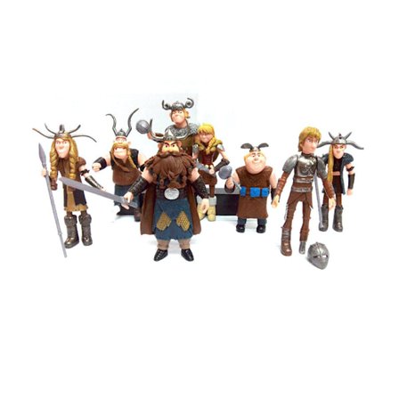 8 stk Anime Drage Træner Figur Legetøj Samling Modelkarakterer, A