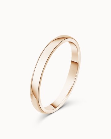 Alma Klassisk Vigselring 18K Roséguld