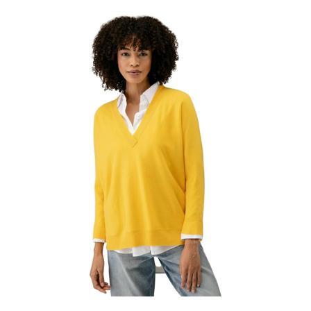 Lisa Yang, V-neck Knitwear Żółty, Kobieta, Rozmiar: S