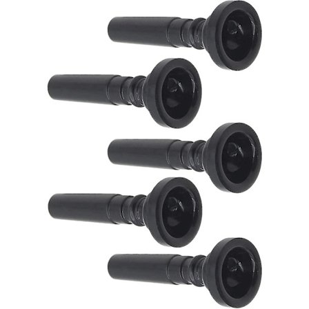 ABS Plastik Trompet Mundstykke Til Trompet Tilbehør - Sort 5stk