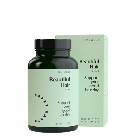 Great Earth Beautiful Hair Kosttillskott 120 kapslar zink