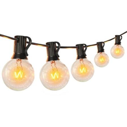 15M G40 Udendørs Fairy Lights med E12 LED IP44 Vandtæt, dekoration udendørs String Lights, 50 lys