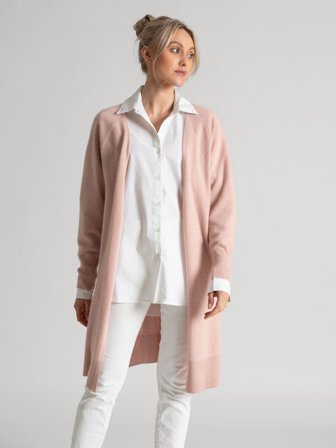 Kashmina - Kashmircardigan "Linnea" - rose glow - Size L