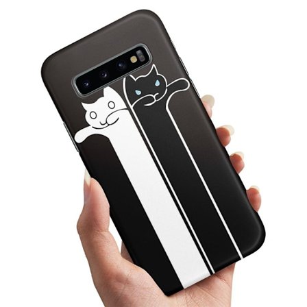 Cover / Mobilcover til Samsung Galaxy S10e - Langstrakte Katte