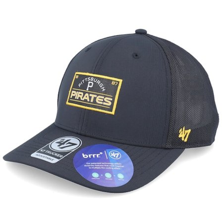 47 Brand - MLB Svart trucker Caps - Pittsburgh Pirates Fairholt Black Trucker @ Hatstore