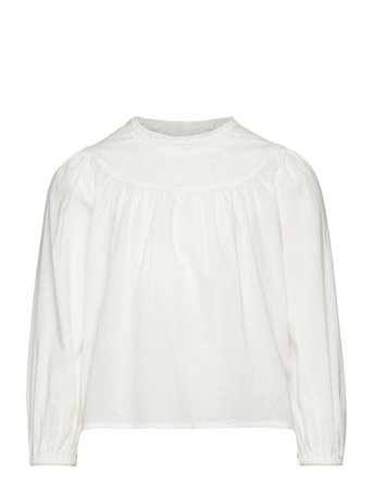 Embroidered Cotton Blouse White Mango
