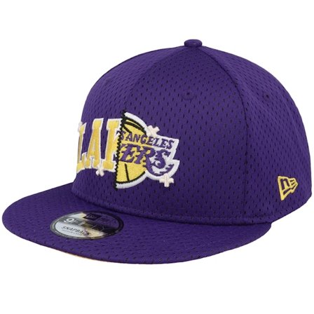 New Era - NBA Purple snapback Czapka Z Daszkiem - Los Angeles Lakers NBA Half Stitch 9FIFTY Purple Snapback @ Hatstore