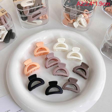 10st Lyxig Matt Plast Mini Hårklor Clips Baby Gilrs Swe