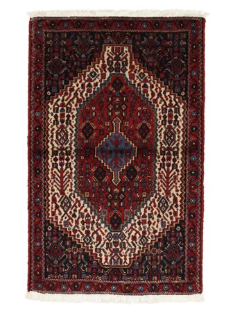 Medaillon Klein Senneh Teppich 66X105 Wolle