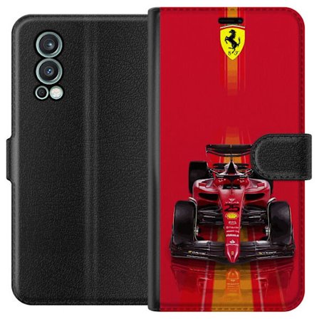 Yhteensopiva Lompakkokotelo OnePlus OnePlus Nord 2 5G Ferrari Formula 1 -auto ikonisessa punaisessa muotoilussa urheilullisella tarkkuudella