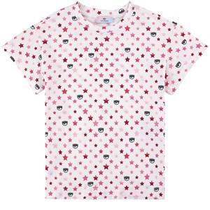 Monnalisa White Rainbow Stars T-Shirt - Tops - 10 years - White - Mädchen