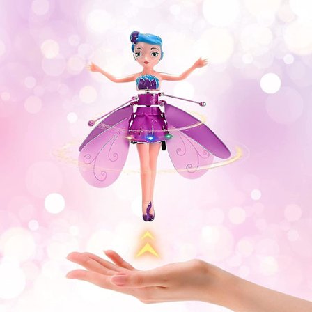 Magic Flying Fairy Princess Doll, Flying Fairy Doll Legetøj til piger,himmeldansere Flyvende nissedukker Infrarød induktionskontrollegetøj