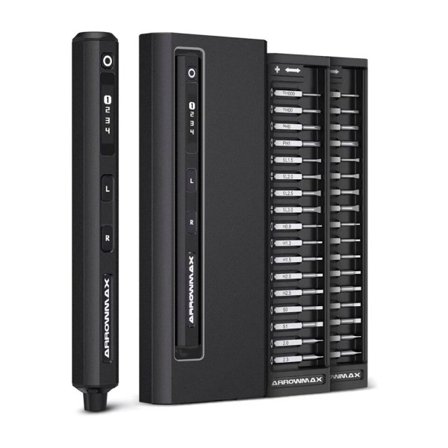 Precision Elektrisk Skruvmejsel Set med 34 Magnetic Bits 4 Gears Moment Laddbar Trådlös Skruvmejsel