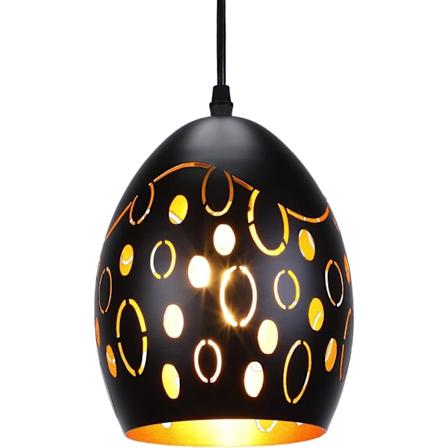 Industriel Pendellampe Retro Loftslampe E27 Vintage Pendellampe Sort Metal Loftslampe Indendørs Dekoration [Energiklasse A++] (Stil 1) set 1