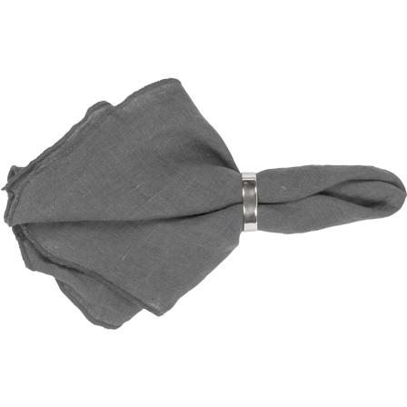 Broste Copenhagen 'Gracie' stofserviet i 'Dark Shadow' - Grå | KitchenOne